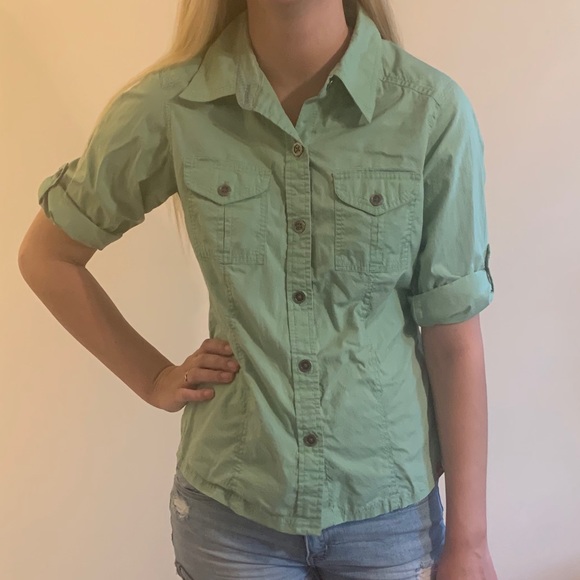 The North Face Tops - North Face Button Up Top💚